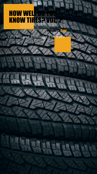 Quiz 2 - How well do you know tires?