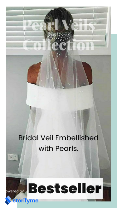 Bridal Veil Embellished with Pearls