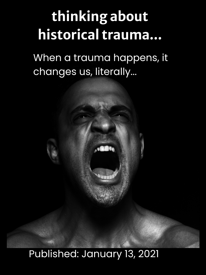 thinking about historical trauma...